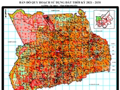 Bản đồ quy hoạch sử dụng đất 2030 của huyện Lộc Ninh, tỉnh Hà Tĩnh