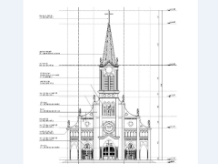 Thiết kế nhà thờ đạo công giáo,Thiết kế nhà thờ đạo tin lành,Bản vẽ nhà thờ thiên chúa giáo,Mẫu Autocad thiết kế nhà thờ đạo
