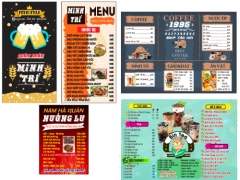 thiết kế quán ăn,Corel draw thiết kế menu,mẫu corel menu,Corel menu,Thiết kế menu