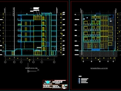 Đồ án Nhà văn phòng 20.7x21.6m (1 tầng hầm, khối 7 tầng có sân thượng,Full CAD + Tài liệu) 