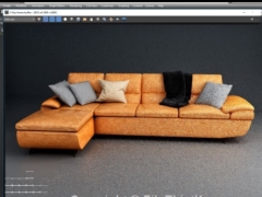 3DMAX model ghế sofa