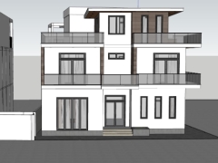 4 mẫu bản vẽ mẫu nhà phố 3 tầng sang trọng