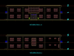 Autocad nhà văn phòng, nhà sơ chế 2 tầng 32.1x18m ( Full bản vẽ kiến trúc, kết cấu, điện, trần thạch cao,..)