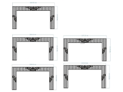 Autocad thiết kế cnc hàng rào 5 diện tích thiết kế dxf