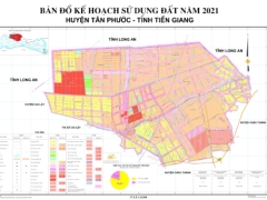 Bản đồ kế hoạch sử dụng đất huyện tân phước, tiền giang