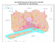 Bản đồ kế hoạch sử dụng đất thành phố mỹ tho, tiền giang