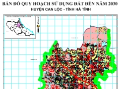 Bản đồ quy hoạch sử dụng đất 2030 của huyện Can Lộc, tỉnh Hà Tĩnh