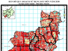 Bản đồ quy hoạch sử dụng đất 2030 của huyện Chơn Thành, tỉnh Bình Phước