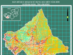 Bản đồ quy hoạch sử dụng đất 2030 của huyện Đạ Huoai, tỉnh Lâm Đồng