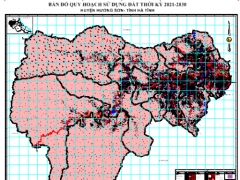Bản đồ quy hoạch sử dụng đất 2030 của huyện Hương Sơn, tỉnh Hà Tĩnh