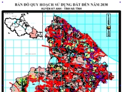 Bản đồ quy hoạch sử dụng đất 2030 của huyện Kỳ Anh, tỉnh Hà Tĩnh