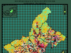 Bản đồ quy hoạch sử dụng đất 2030 của huyện Lâm Hà, tỉnh Lâm Đồng