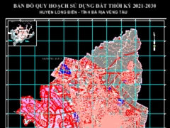 Bản đồ quy hoạch sử dụng đất 2030 của huyện Long Điền, tỉnh Bà Rịa - Vũng Tàu