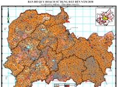 Bản đồ quy hoạch sử dụng đất 2030 của huyện Phú Riềng, tỉnh Bình Phước