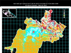 Bản đồ quy hoạch sử dụng đất 2030 của huyện Vũ Quang, tỉnh Hà Tĩnh