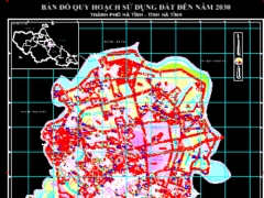 Bản đồ quy hoạch sử dụng đất 2030 của thành phố Hà Tĩnh, tỉnh Hà Tĩnh