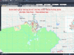 Bản đồ quy hoạch sử dụng đất Huyện Tân Phú, Đồng Nai đến năm 2030