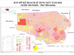 Bản đồ quy hoạch sử dụng đất huyện tân phước, tiền giang mới nhất đến năm 2030