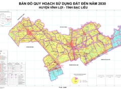 Bản đồ quy hoạch sử dụng đất huyện vĩnh lợi, bạc liêu