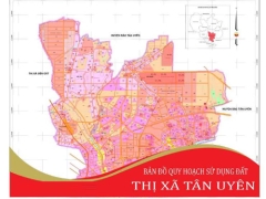 Bản đồ quy hoạch sử dụng đất thị xã tân uyên, bình dương