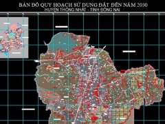Bản đồ quy hoạch sử dụng đất Huyện Thống Nhất, Đồng Nai đến năm 2030