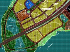 Bản đồ quy hoạch thiết kế tổng mặt bằng sử dụng đất khu dân cư Thạch Mỹ Lợi B