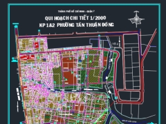 Bản đồ sử dụng đất và lộ giới hẻm phường Tân Thuận Đông. quận 7, tp HCM 2020