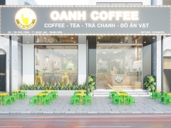 Bản thiết kế quán cafe, trà sữa, trà chanh file 3dmax