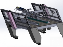 Bản vẽ 3d máy móc dán thùng carton tự động (cung cấp model step)