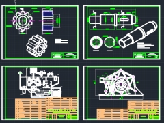 Bản vẽ Autocad đầy đủ về hệ thống bôi trơn