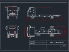 Bản vẽ Autocad Hino 300 XZU342L