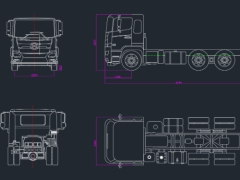 Bản vẽ Autocad Hino 500 FE