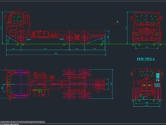 Bản vẽ Autocad Hino 500 FM8JM