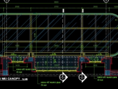 Bản vẽ AutoCAD Mái Canopy