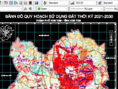 Bản vẽ autocad Quy hoach thành phố Kon Tum 2021 - 2030