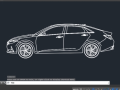Bản vẽ Autocad Tuyến hình xe Hyundai Elantra