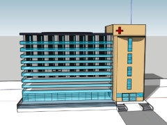 Bản vẽ bệnh viện 305x148m model sketchup 