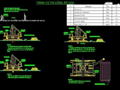 Bản vẽ biện pháp thi công cọc ép rất dễ hiểu, chi tiết rất sát thực tế