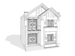 Bản vẽ biệt thự 2 tầng mái thái Full 9.2x10.5m