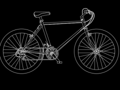 Bản vẽ cad ba mẫu xe đạp phổ biến tại VIệt Nam