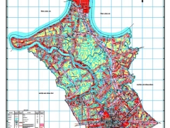  bản vẽ cad bản đồ sử dụng đất thị xã gò công, tiền giang