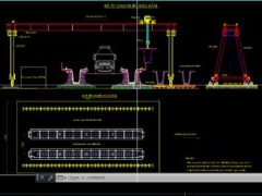 Bản vẽ cad bệ đúc dầm super t 39m