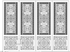 Bản vẽ cad cổng 4 cánh cnc đẹp