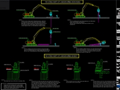 Bản vẽ cad đầy đủ biện pháp thi công ép cừ larsen