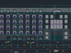 Bản vẽ cad đồ án kiến trúc văn phòng nhà làm việc 6 tầng 15.6x59.3m