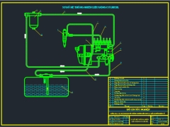 Bản vẽ cad hệ thống nhiên liệu điều khiển điện tử động cơ 1KD FTV