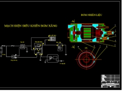Bản vẽ Cad hệ thống nhiên liệu động cơ 1NZ-FE