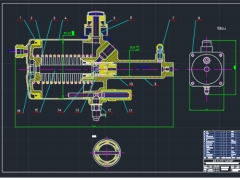 Bản vẽ cad hệ thống phanh thủy khí xe tải Hyundai