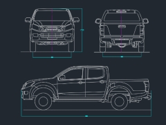 Bản vẽ CAD hệ thống phanh trên Ford Ranger