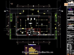 Bản vẽ CAD hệ thống Phòng cháy chữa cháy tầng 1